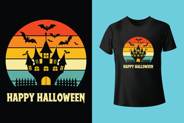 Halloween T-shirt Design with elegant graphic