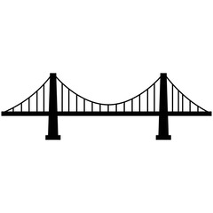 Obraz premium Golden Gate Bridge, a landmark of San Francisco, spans the bay with its iconic golden architecture