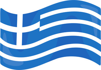 Obraz premium illustration greece flag