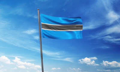 Botswana flag picture