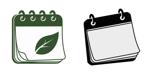 Calendar Icon Set Vector Design, Isometric Calendar Icon. For web design and application design, Calendar vector icons. Set of calendar symbols, Appointment icon Vector in flat style. Collection pro.