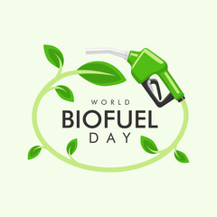 vector biofuel day poster template