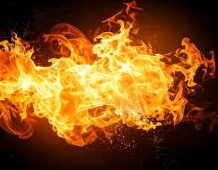 Fototapeta premium Fiery abstract flames