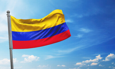colombia flag waving image