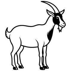 Obraz premium goat vector illustration