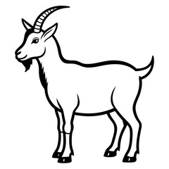 Obraz premium goat vector illustration