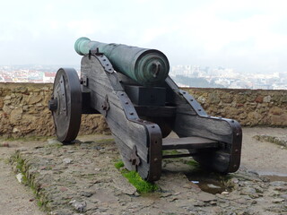 Vieux Canon de guerre Lisboa Portugal