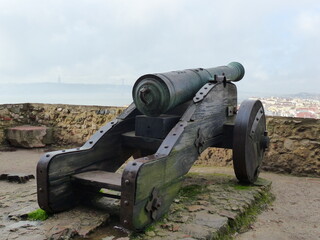Vieux Canon de guerre Lisboa Portugal