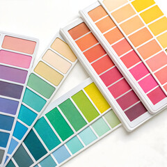 Color Palette Elements Set isolated on transparent background  