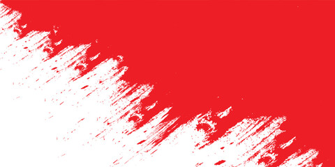 Bold Red Paint Brush Stroke Texture on White Background with Abstract Artistic Design, Perfect for Creative Backgrounds, Grunge Themes, or Modern Art Concepts.