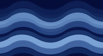 Abstract blue wave pattern resembling a seamless ocean water texture design
