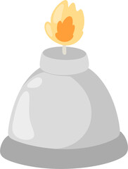 illustration alcohol lamp