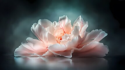Fototapeta premium Bloom ascended flower pink background