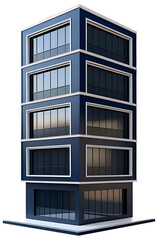 Modern 3D building design with unique and beautiful design.