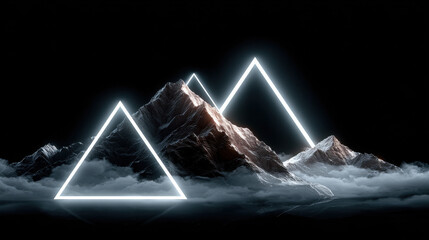 fountain in the night city