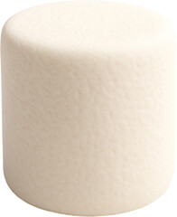 3D marshmallow icon isolated on transparent background. PNG