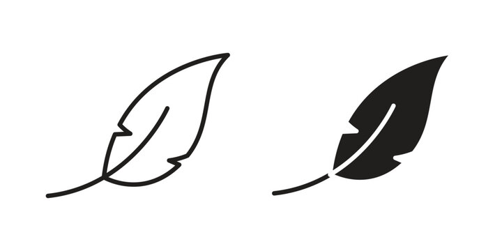 Light weight icon set. minimal logotype web element pack.