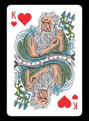 King of Hearts playing card - Classic design.