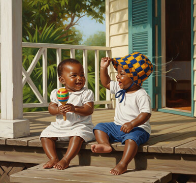 Innocence joyeuse et charme carib&eacute;en