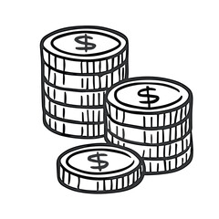 Stacked Coins vector