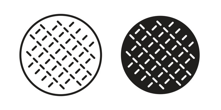 Anti skid feet icon set. minimal logotype web element pack.