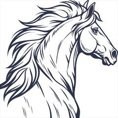 horse head silhouette