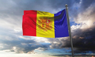 the national flag of andorra