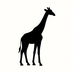 giraffe silhouette vector illustration