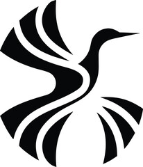 Obraz premium heron Adobe Illustrator Artwork on Geometry icon