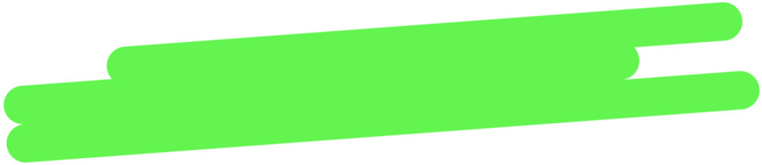 Vibrant Green Abstract Highlight Shape with Soft Edges on White Background, Modern Graphic Element