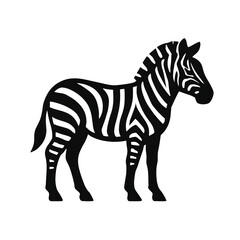 Obraz premium zebra vector illustration silhouette