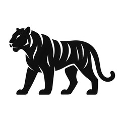 Obraz premium Illustration vector of a tiger silhouette