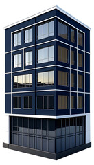 Modern 3D building design with unique and beautiful design.