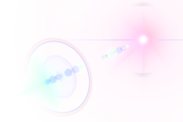 Explosive rainbow arc flare effect with abstract glowing impact on isolated transparent PNG background. For compositing and sci-fi visual effects