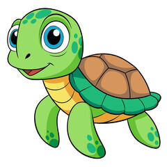Fototapeta premium funny turtle cartoon
