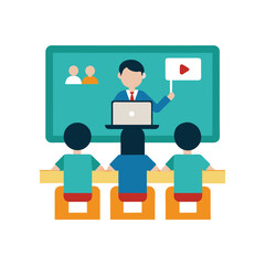 Obraz premium business people icon