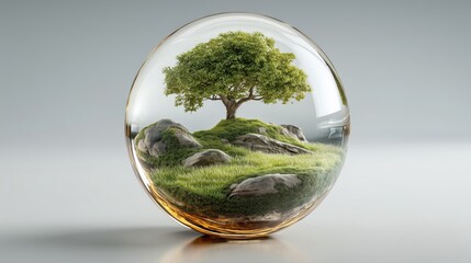 Tree in a Glass Sphere