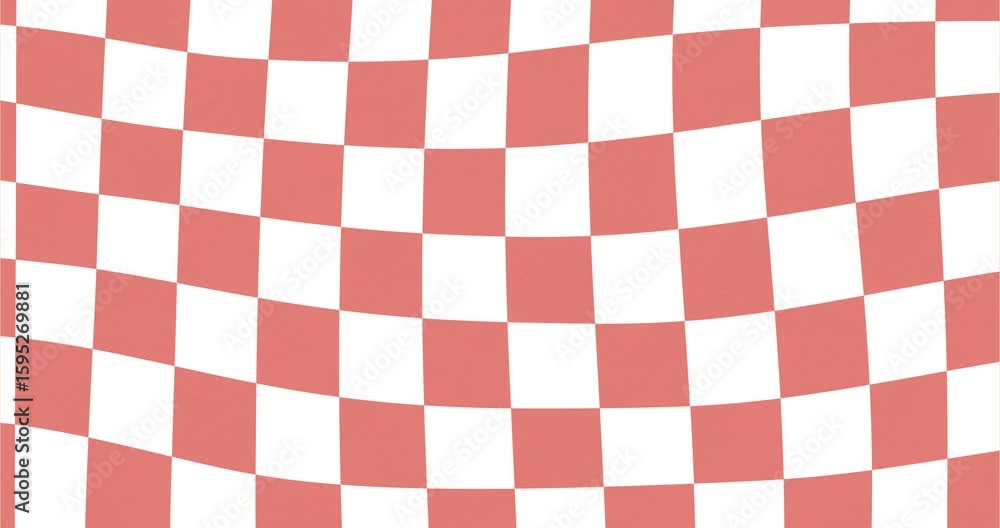 Aufkleber racing flag type grid design moving horizontally in red color