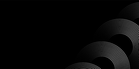 Circular spiral sound wave rhythm from lines.vector