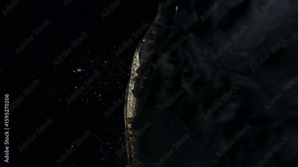 Poster water splashing: a dynamic visual showcasing water as it splashes against a dark backdrop, creating 