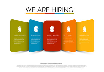 We Are Hiring - Job Vacancies Poster for Diverse Professional Roles