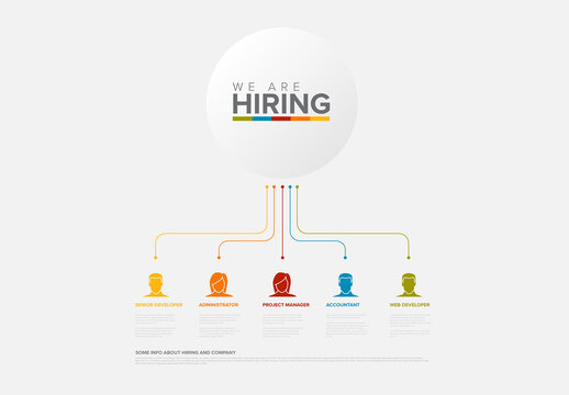 We Are Hiring: Job Vacancies and Open Positions Infographic