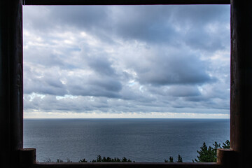 cloudy seascapoe viewed from the observatory