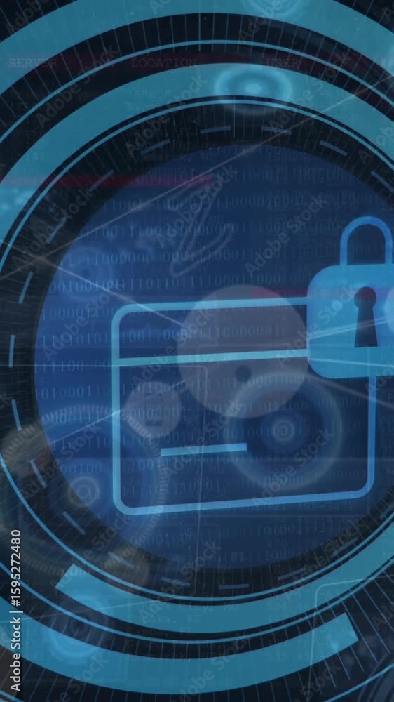 Poster animation of scope scanning over data processing