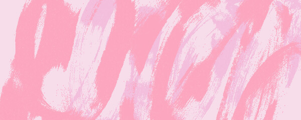 Pastel pink background with grainy wavy brush strokes. Abstract creative texture template. Graffiti and colored grunge bg. Wavy and spiral brush stroke with sand texture. Color gradation.