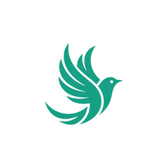 Obraz premium Unique bird logo Modern and minimalist vector and abstract logo