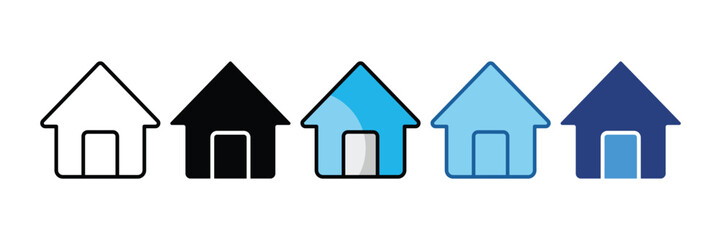 Home  Icon Element For Design