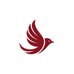 Fototapeta premium Unique bird logo Modern and minimalist vector and abstract logo