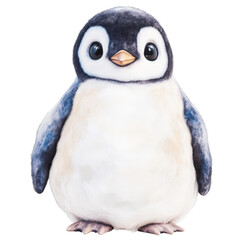 Adorable plush penguin toy with realistic features, soft texture, and charming design for children