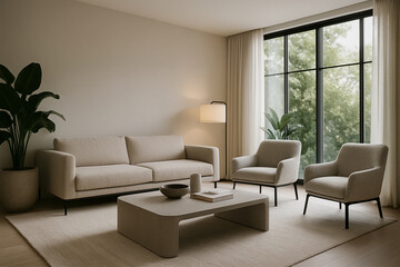 Premium Modern Sitting Area in House – Elegant Interior Design